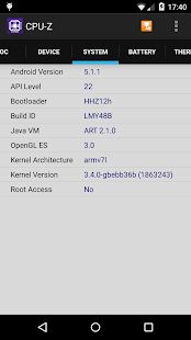 Скачать CPU-Z (Все открыто) версия 1.36 apk на Андроид