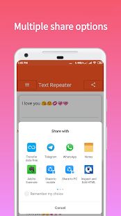 Скачать Text Repeater (Без кеша) версия 1.3 apk на Андроид