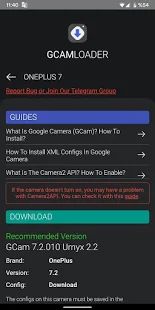 Скачать GCam Loader (Без кеша) версия 1.5 apk на Андроид
