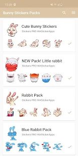 Скачать Новые забавные стикеры кролика WAStickerApps (Без кеша) версия 1.5.1 apk на Андроид