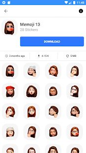 Скачать Memoji Emojis Stickers For WhatsApp WAStickerApps (Разблокированная) версия 1.5 apk на Андроид