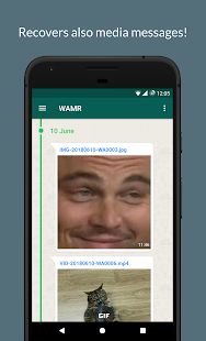 Скачать WAMR - Recover deleted messages & status download (Встроенный кеш) версия 0.10.8 apk на Андроид