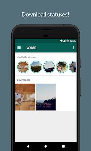 Скачать WAMR - Recover deleted messages & status download (Встроенный кеш) версия 0.10.8 apk на Андроид