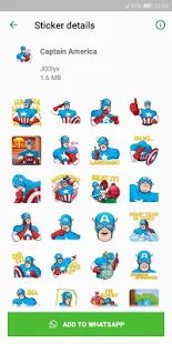 Скачать Movie and Comics Stickers - WAStickerApps (Все открыто) версия 2.0 apk на Андроид
