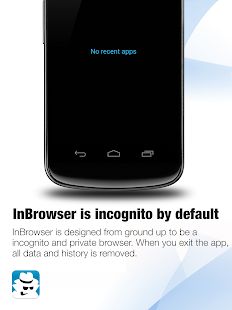 Скачать InBrowser - Инкогнито Просмотр (Разблокированная) версия Зависит от устройства apk на Андроид