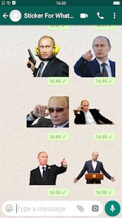 Скачать Putin Stickers For Whatsapp (Без Рекламы) версия 2.0 apk на Андроид