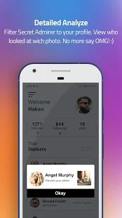Скачать InMyStalker - Кто смотрел мой профиль Instagram (Полная) версия 1.0 apk на Андроид
