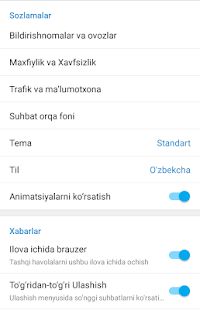 Скачать Ўзбек Телеграми (Норасмий) (Без Рекламы) версия 5.9.0 apk на Андроид