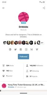 Скачать Dribbble (Без кеша) версия 1.5.3-production apk на Андроид