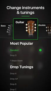 Скачать Guitar Tuner Pro- Tune your Guitar, Bass, Ukulele (Полный доступ) версия 1.12.00 apk на Андроид