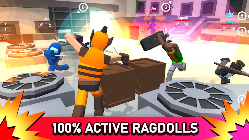 Скачать Smashgrounds.io: Рагдолл Битва (Взлом на монеты) версия 2.5.7 apk на Андроид