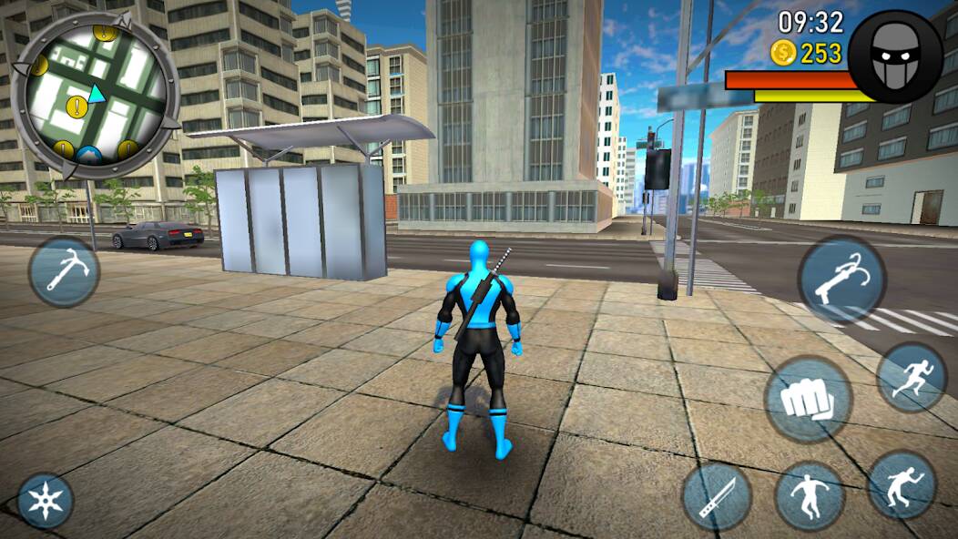 Скачать Blue Ninja : Superhero Game (Взлом на монеты) версия 1.6.5 apk на Андроид