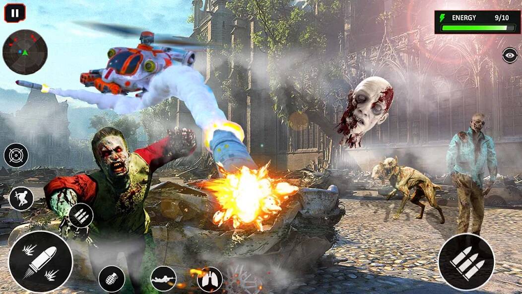 Скачать Zombies shooting offline Game (Взлом открыто все) версия 1.8.9 apk на Андроид