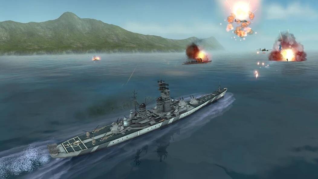 Скачать Морская битва: Мировая война (Взлом на деньги) версия 2.3.4 apk на Андроид