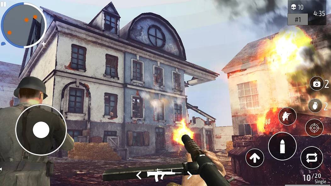 Скачать World War 2 Shooter оффлайн (Взлом на деньги) версия 1.9.5 apk на Андроид