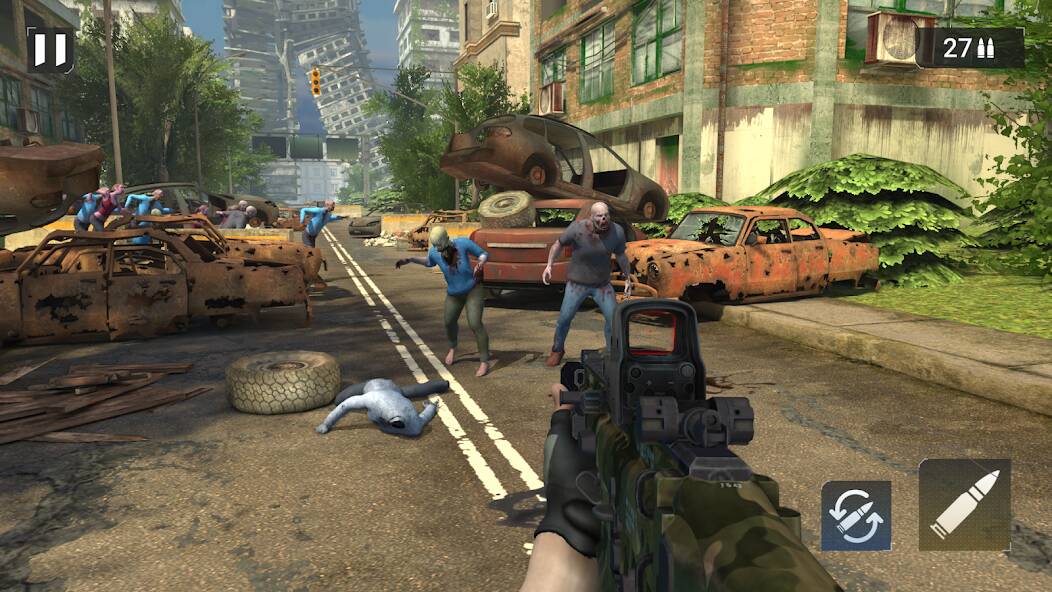 Скачать Zombie Apocalypse: Shootout (Взлом на деньги) версия 1.3.7 apk на Андроид