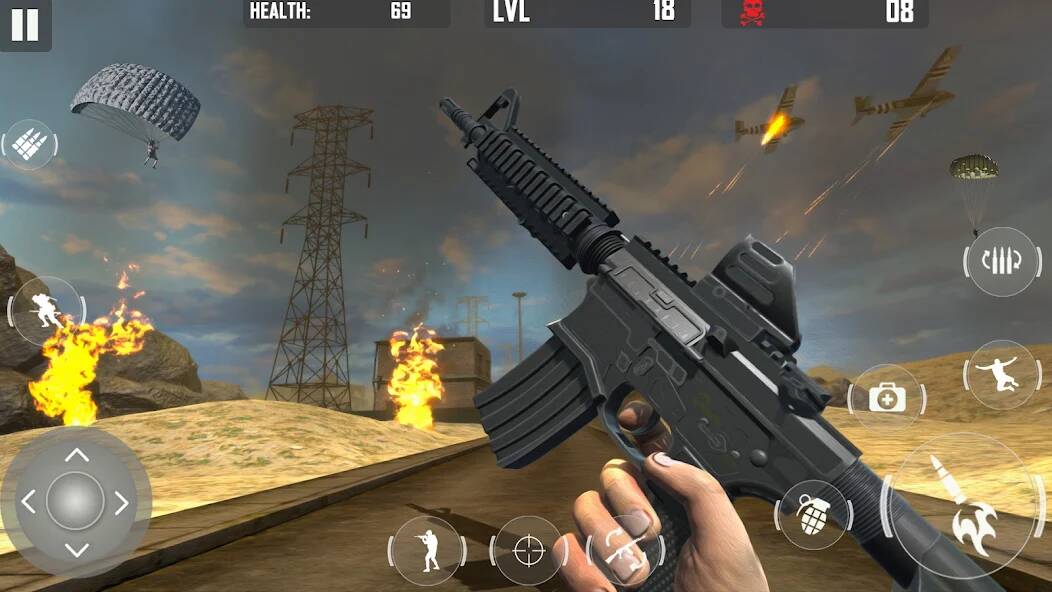 Скачать fps cover firing Offline Game (Взлом открыто все) версия 2.9.5 apk на Андроид