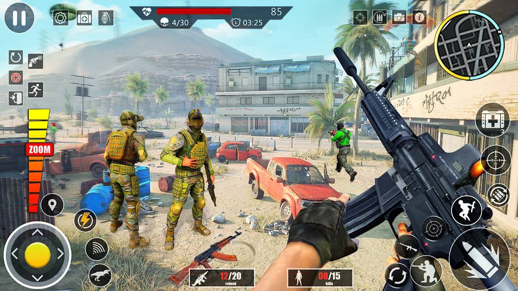 Скачать Elite Commando Shooting Games (Взлом на монеты) версия 0.3.8 apk на Андроид