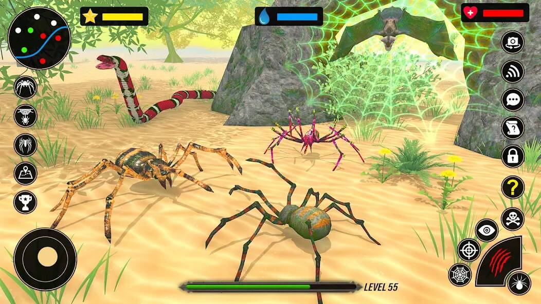 Скачать Spider Simulator : Spider Game (Взлом на деньги) версия 0.1.2 apk на Андроид