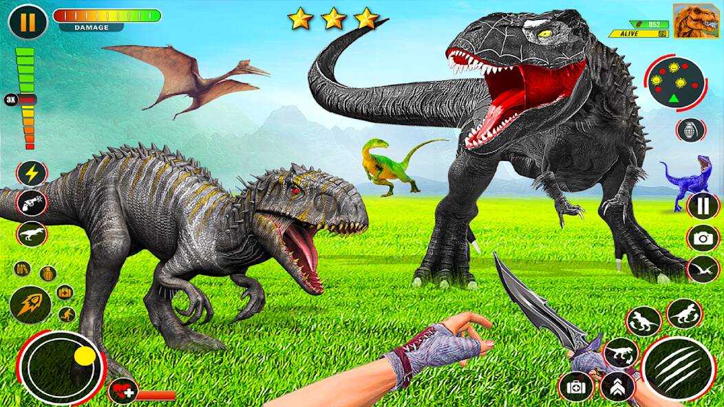 Скачать Wild Dinosaur Hunter Gun Games (Взлом на деньги) версия 0.5.3 apk на Андроид