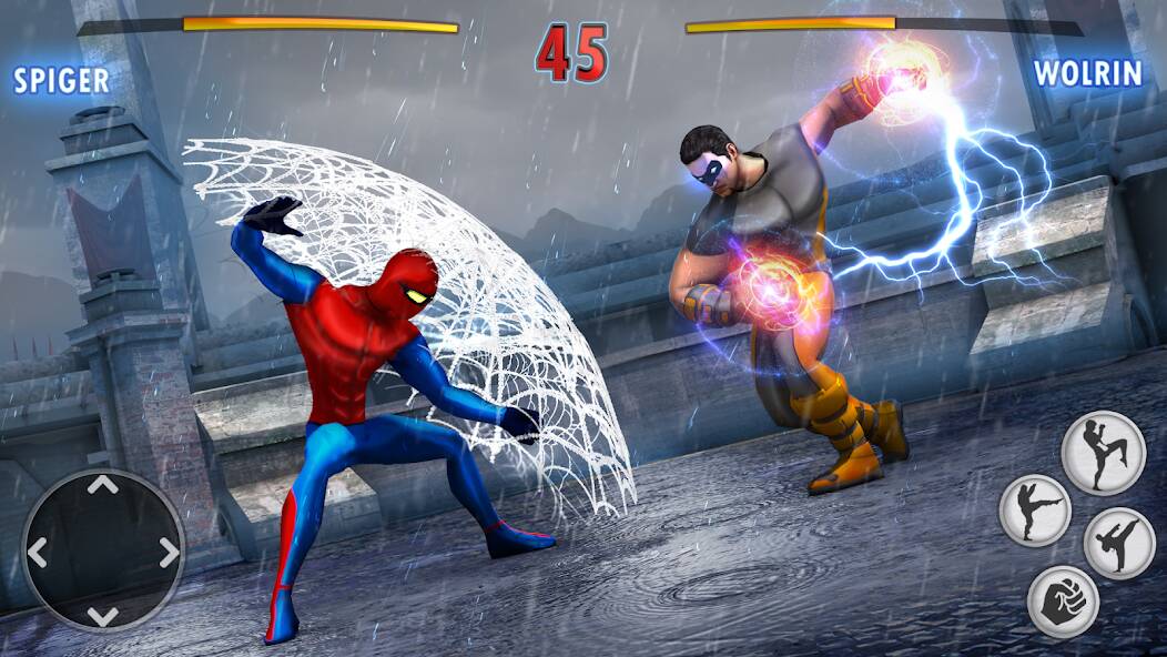 Скачать Superhero Kungfu Fighting Game (Взлом открыто все) версия 0.2.3 apk на Андроид