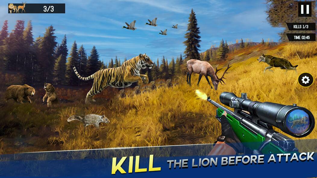 Скачать Sniper Animal Shooting Games (Взлом на деньги) версия 0.8.1 apk на Андроид
