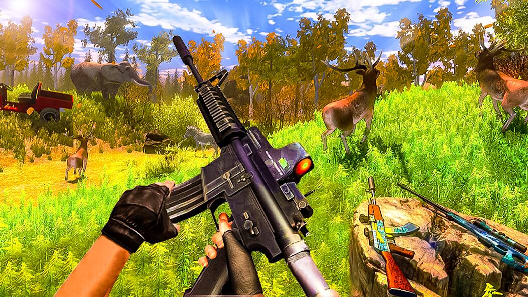 Скачать Animal Hunting -Shooting Games (Взлом на монеты) версия 1.1.2 apk на Андроид