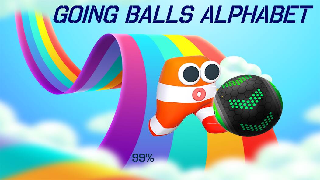 Скачать Going Balls Alphabet Rolling (Взлом открыто все) версия 0.6.9 apk на Андроид