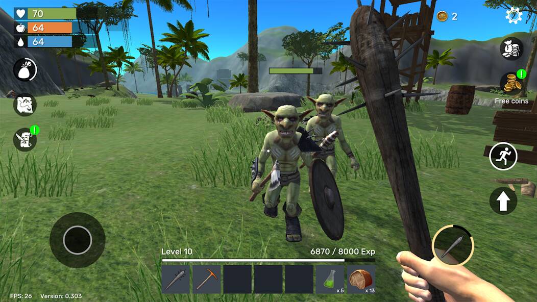 Скачать Uncharted Island: Survival RPG (Взлом открыто все) версия 2.7.4 apk на Андроид