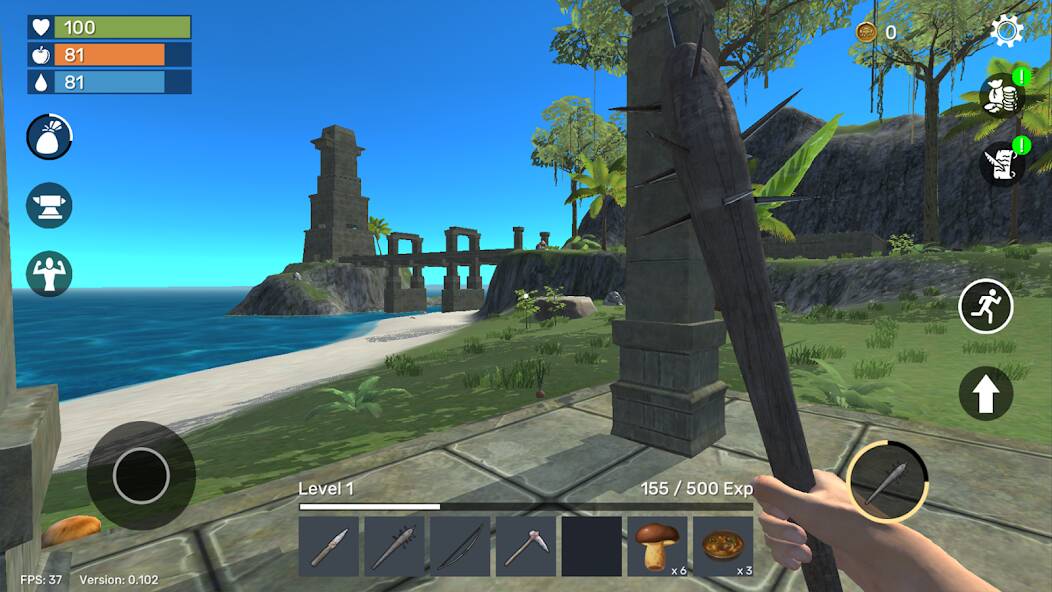 Скачать Uncharted Island: Survival RPG (Взлом открыто все) версия 2.7.4 apk на Андроид