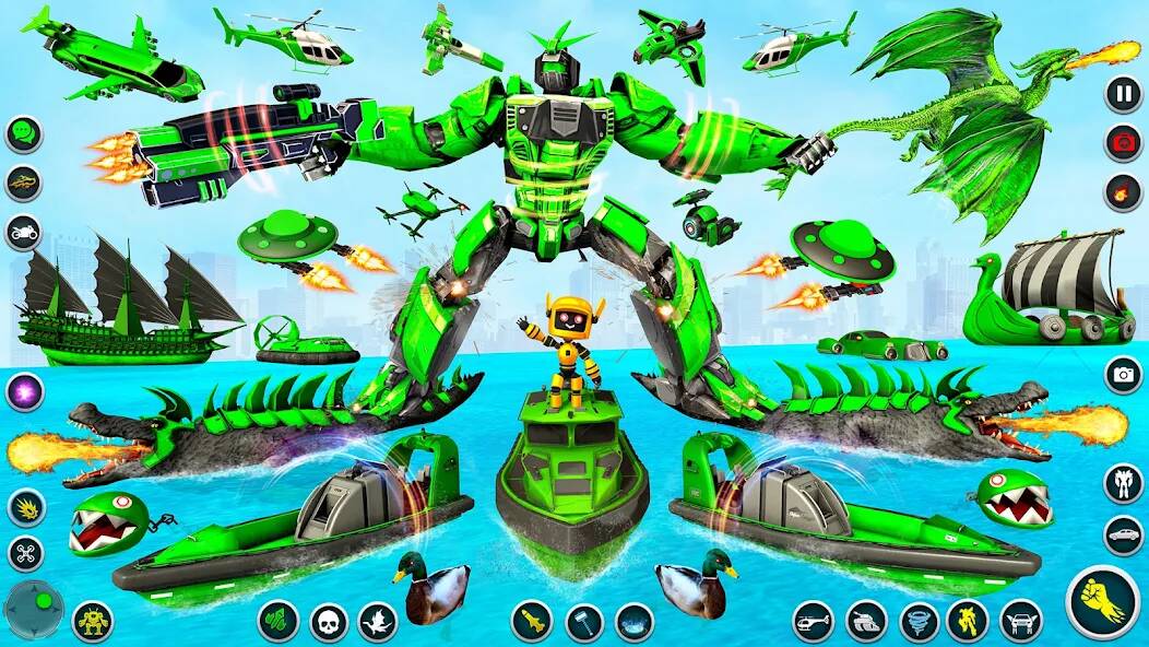 Скачать Dino Robot - Car Robot Games (Взлом на монеты) версия 1.5.8 apk на Андроид