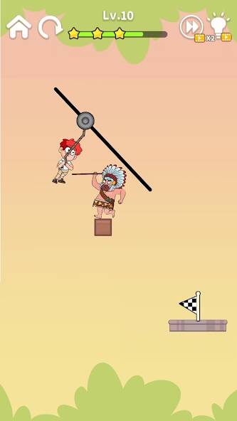 Скачать Zipline Rescue:физическая игра (Взлом открыто все) версия 2.7.3 apk на Андроид