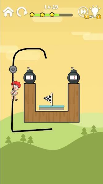 Скачать Zipline Rescue:физическая игра (Взлом открыто все) версия 2.7.3 apk на Андроид