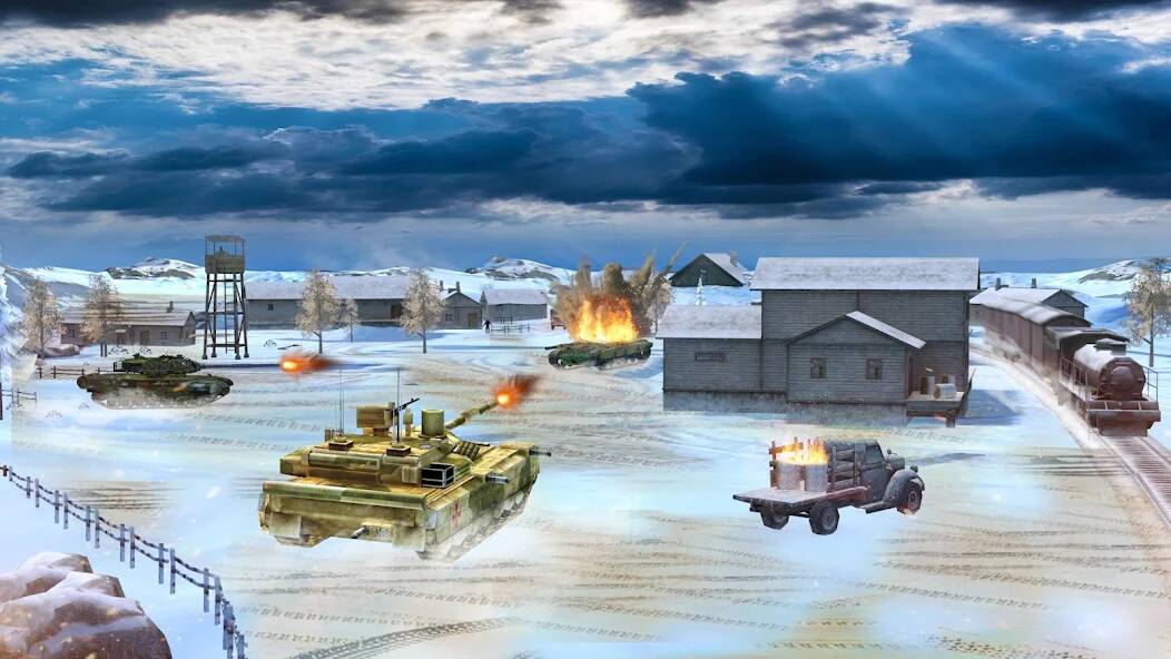 Скачать Армейские танковые игры война (Взлом открыто все) версия 0.3.5 apk на Андроид
