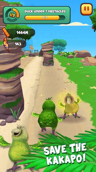 Скачать Kakapo Run: Animal Rescue Game (Взлом на деньги) версия 2.3.2 apk на Андроид