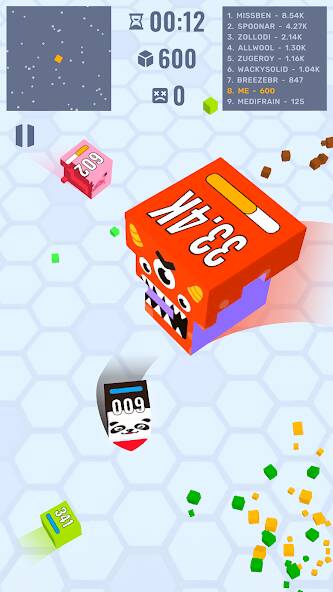 Скачать Cube Zone io (Взлом на монеты) версия 0.2.8 apk на Андроид
