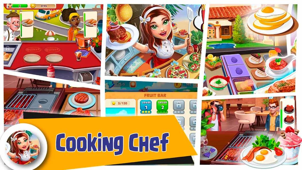 Скачать Crazy Cooking Chef Food Craze (Взлом на монеты) версия 1.5.3 apk на Андроид