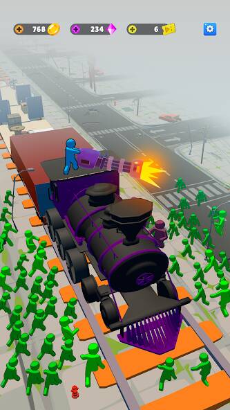 Скачать Train Defense: Зомби Игра (Взлом открыто все) версия 0.1.9 apk на Андроид