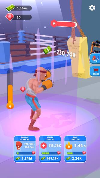 Скачать Tap Punch - 3D Boxing (Взлом на деньги) версия 0.4.7 apk на Андроид
