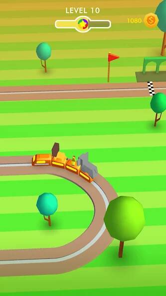 Скачать Train Adventure - Line Game (Взлом на деньги) версия 0.7.6 apk на Андроид