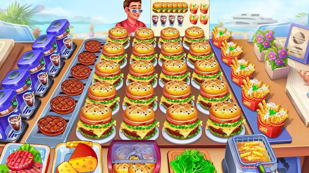 Скачать Готовка Ресторан Еда игры (Взлом открыто все) версия 2.7.9 apk на Андроид