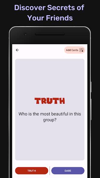 Скачать Truth Or Dare - Party Game B-) (Взлом открыто все) версия 0.5.3 apk на Андроид