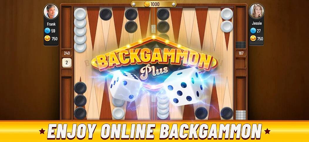Скачать Backgammon Plus - Board Game (Взлом на деньги) версия 2.7.8 apk на Андроид