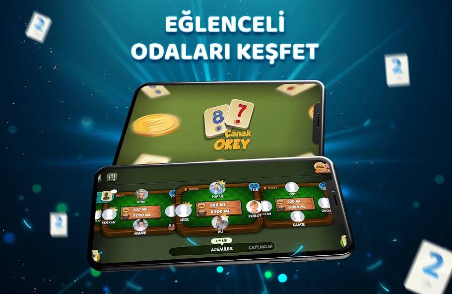 Скачать Çanak Okey (Взлом открыто все) версия 1.7.5 apk на Андроид