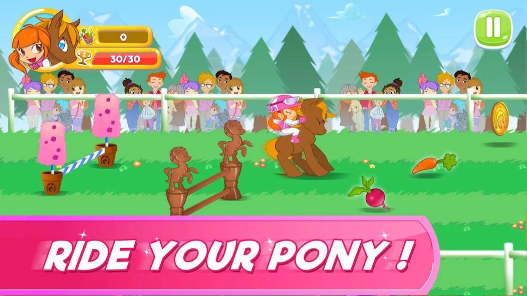 Скачать Pony Run : Magic Trails (Взлом на деньги) версия 1.2.4 apk на Андроид