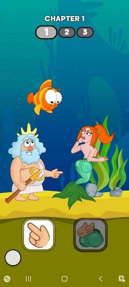 Скачать Neptune vs Mermaid: Fish Prank (Взлом на деньги) версия 0.2.8 apk на Андроид