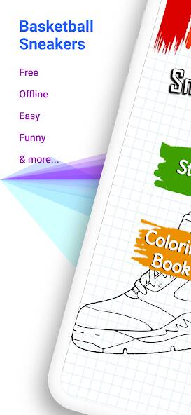 Скачать Basketball Shoes Coloring Book (Взлом на деньги) версия 1.2.6 apk на Андроид