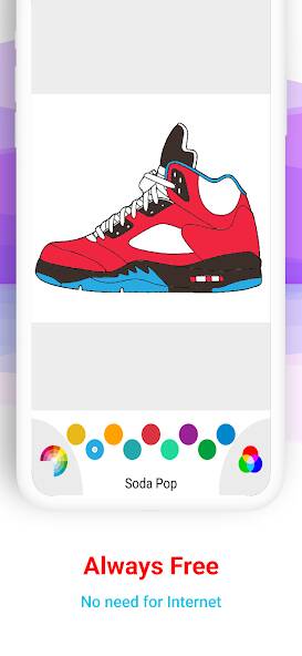 Скачать Basketball Shoes Coloring Book (Взлом на деньги) версия 1.2.6 apk на Андроид
