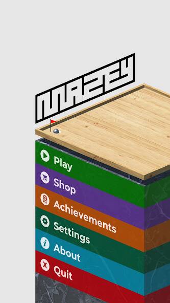 Скачать Mazey - Wooden Tilt Maze Game (Взлом на монеты) версия 0.1.6 apk на Андроид