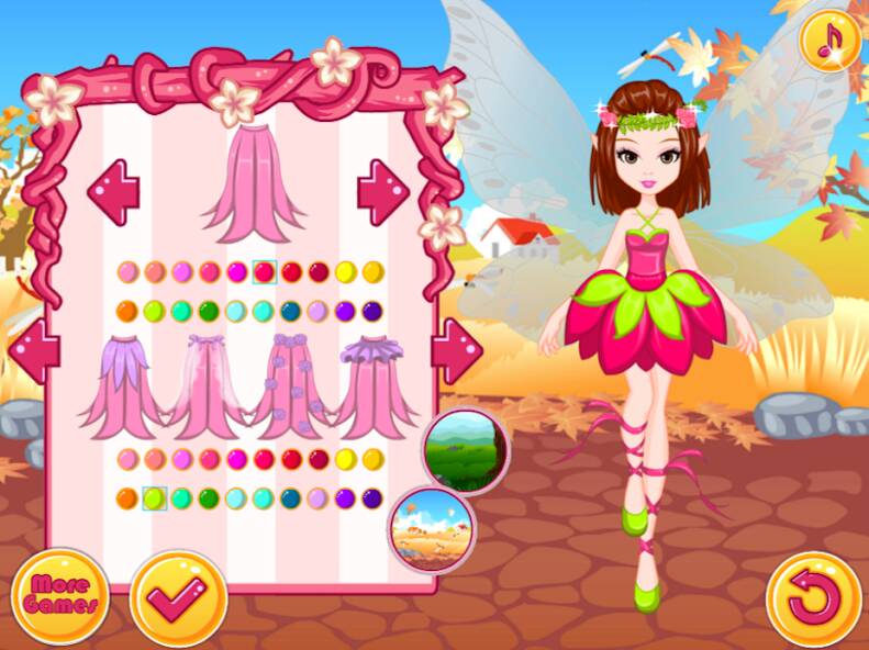 Скачать Феи одевалки: Игры для девочек (Взлом на монеты) версия 0.1.9 apk на Андроид